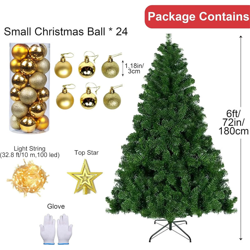 Arbre de Noël mince 6 pi, flocon de neige, base en plastique, intérieur, blanc artificiel floqué