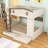 Queen over Queen Wood Bunk Bed with Storage Drawers and Shelves-670664715