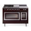 ILVE Nostalgie II Noblesse 48 inch Dual Fuel Range (5 Sealed Burners + Griddle + French Top, Triple Glass Door)-1568569779-1568569774-1568569769