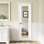 1 porte standard préfinie en bois massif avec miroir
