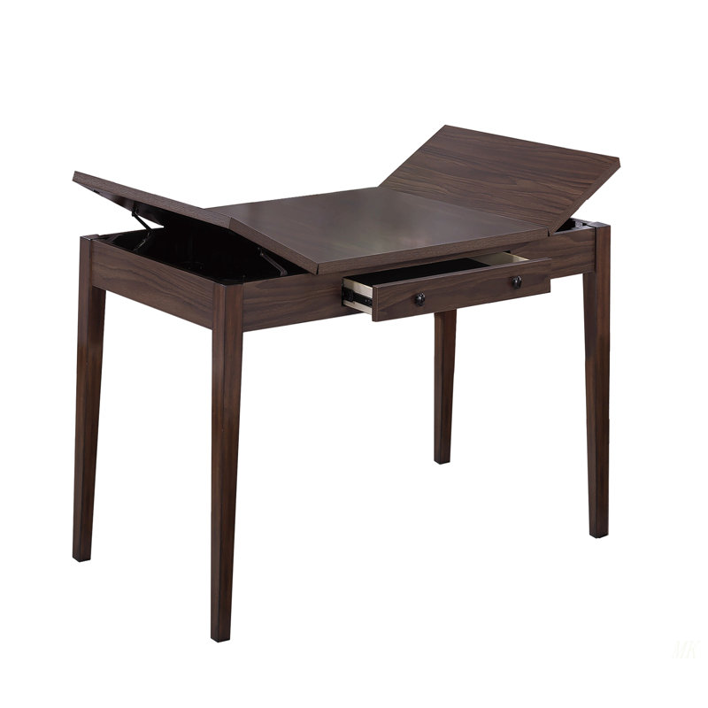 Table de salle à manger noyer avec tiroirs intégrés, 30.05"