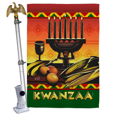 Ensemble de drapeaux 40 x 28 po Celebrate Kwanzaa