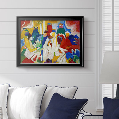 Improvisation 6 (African)-Wassily Kandinsky-Framed Gallery Wrapped Canvas-1909