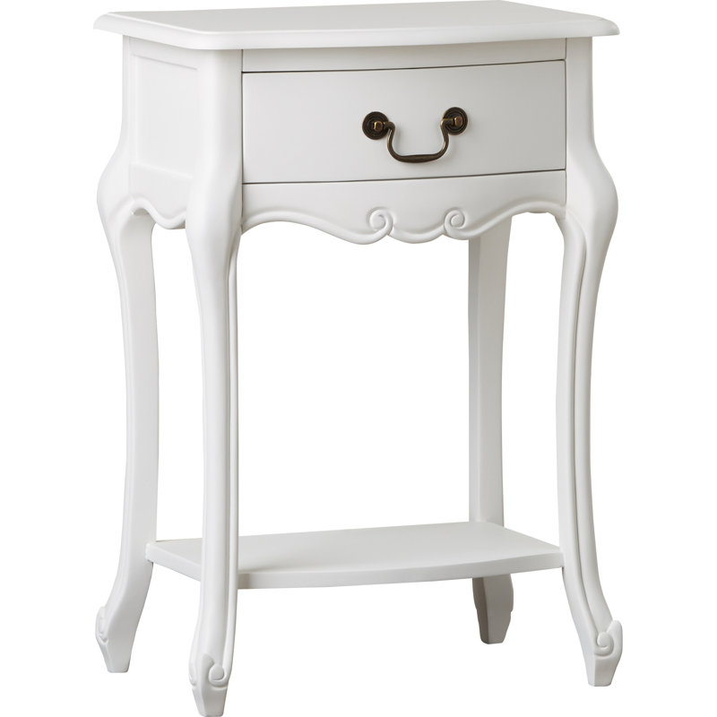 Lemaire 48cm W Bedside Table, Antique White