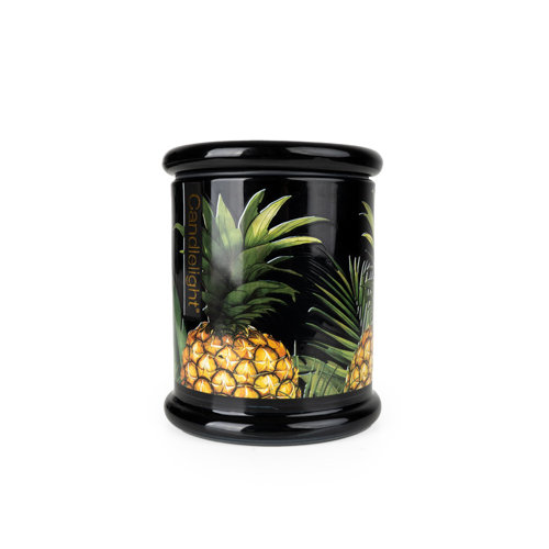 Fruity Scented Jar Candle with Glass Holder