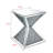 Maycee Mirrored Glass Top End Table