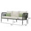 Canapé d'extérieur en aluminium et osier avec coussins et coussins Sunbrella-1119952809-1119952810