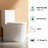 Yingze 23" Compact Short Depth One Piece Toilet, White, Dual Flush 1.1/1.6 GPF Water Saving, Quick Release Soft Close UF Seat for Small Bathrooms 