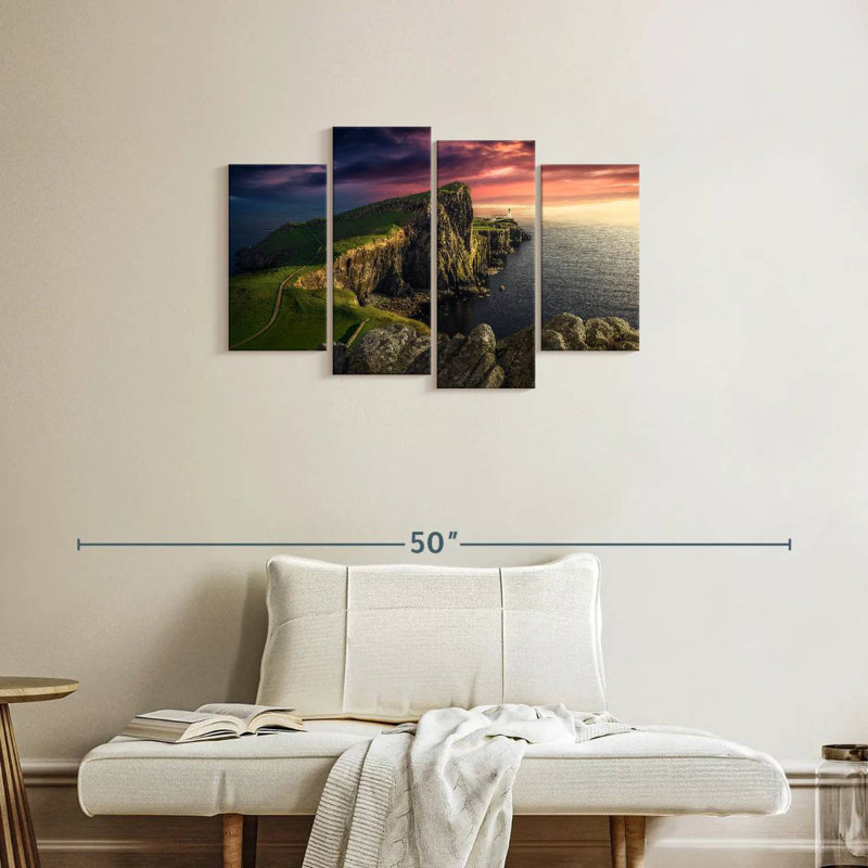 Gillard Neist Point Lighthouse Vista, 22" H x 36" W