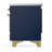 Majestic III Series 40 Inch Induction Range with 6 Induction Elements in Mightnight Blue (Brass Trim)-124828862-124828840