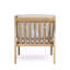Ensemble de fauteuils d'extérieur contemporains en bois d'acacia avec coussins moelleux