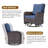 13 Pieces All-Weather Wicker Patio Furniture Set With Propane Fire Pit Table, Swivel Rocking Chairs, And Cushions-146406835