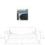 Formes abstraites bleues - peinture sur toile-392717153-392717157