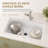32'' L x 19'' W Ceramic Undermount Kitchen Sink, Single Bowl Fireclay Kitchen Sink with Sink Grid and Strainer