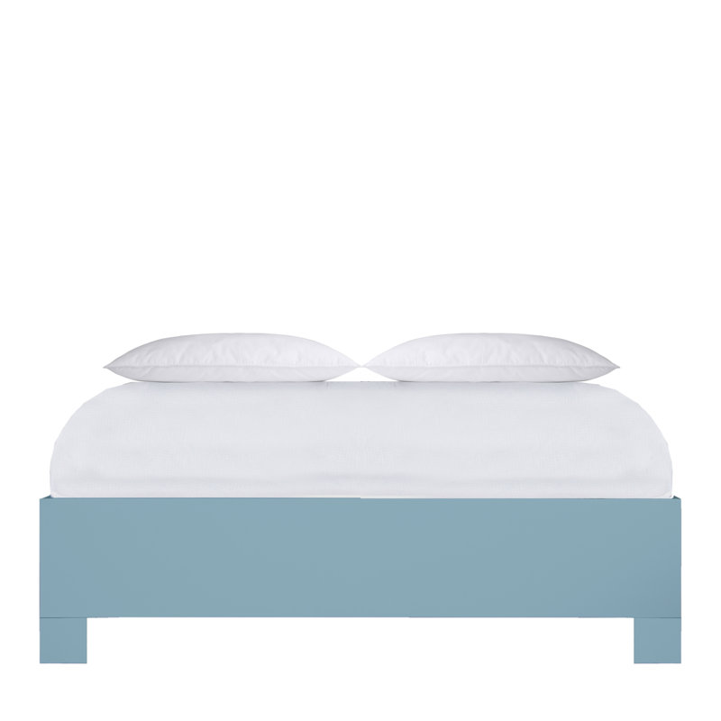 Ananias Platform Bed, Queen, Pool Blue