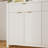 Wood Storage Sideboard With Wave-Pattern Doors,55'',Adjustable Shelves And Drawers,Modern Luxe Style-884953133