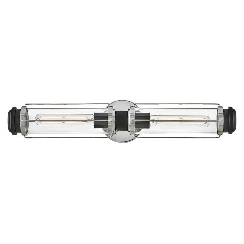 Clarissia Wallchiere, Polished Chrome/Black