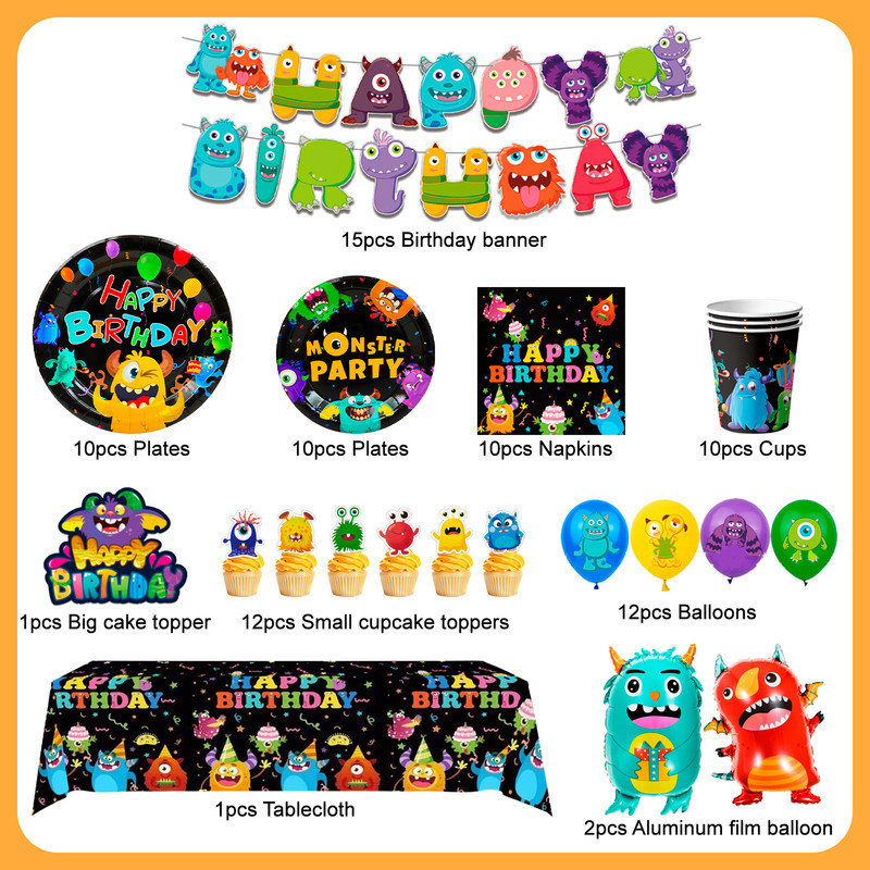 Monster University Party Decoration,83pcs Monster University Birthday Decoration