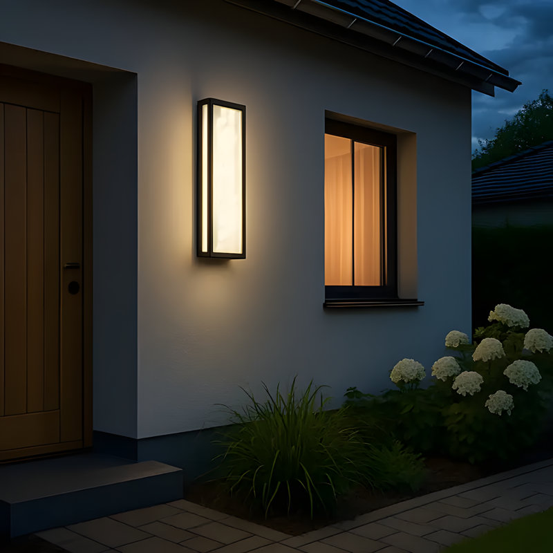 Outdoor Modern Rectangular Ip65 Anti-rust Led Wall Sconce Lighting, 3.90" H x 7.50" W x 24.80" D