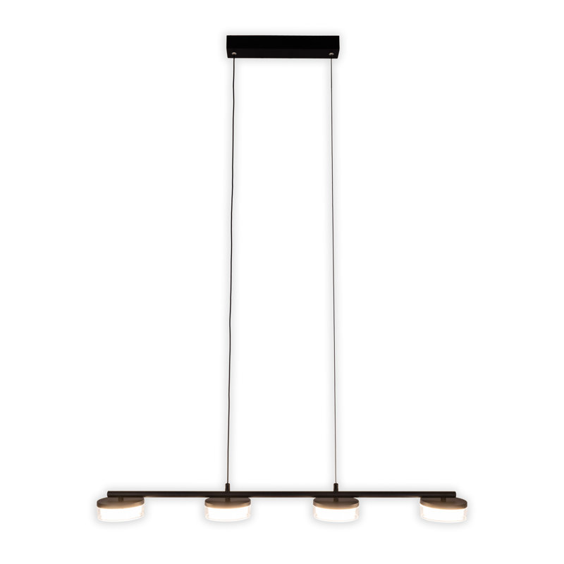 Bronc 4 - Light Matt Black LED Kitchen Island Pendant