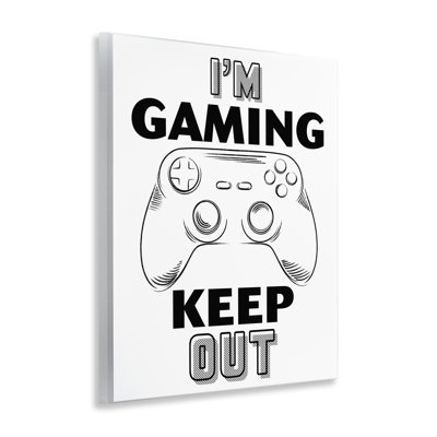 Plaque murale Gaming Keep Out, design par Marcus Prime