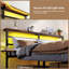 Metal Bed Frame with Charging Station & LED Headboard & Movable Storage Rack-1337937810-1337937815