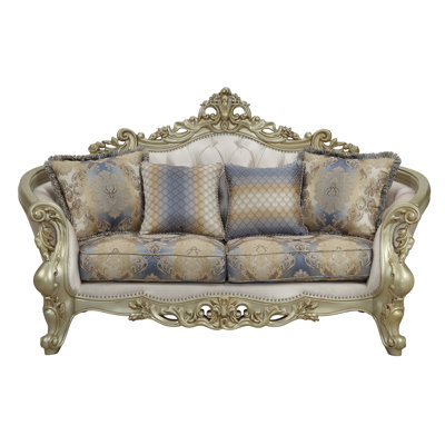 Fabric 40'' Reception Loveseat