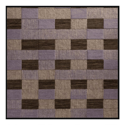 Tapis damier noir lavable à la machine