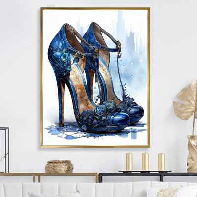 " Fashion Blue High Heels I "