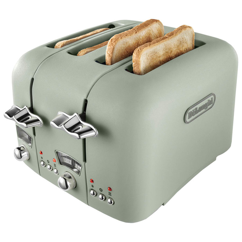 De'longhi 4 Slice Argento Toaster, Green