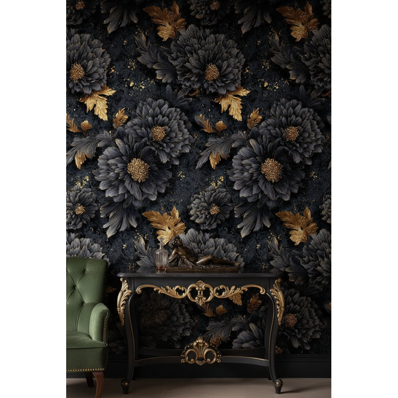 Papier peint floral Luxural Elegant Decorative Mural