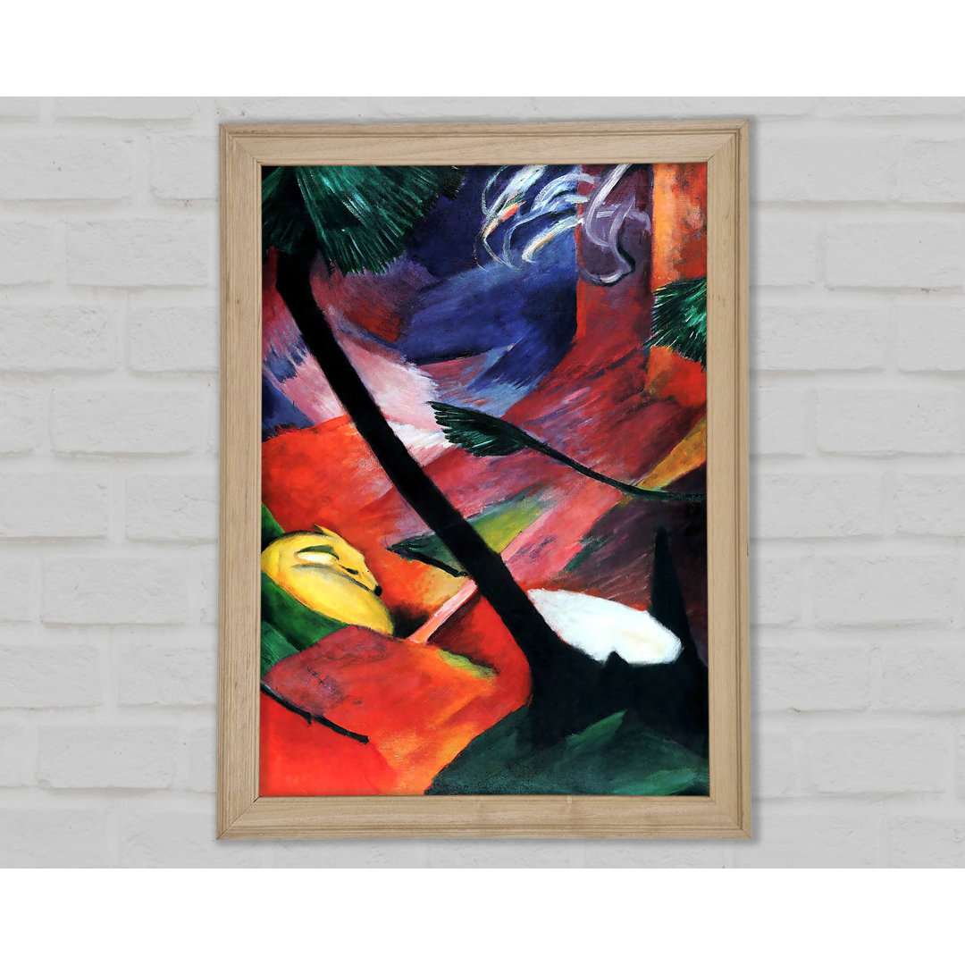 Franz Marc Hirsche im Wald 2 - Druck