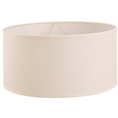 20cm H Silk Oval Wall Sconce Shade ( Clip On ) in Ivory