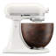 Batteur sur socle inclinable à 5 vitesses 10 pintes avec bol en bois de noyer véritable KitchenAid Artisan Series