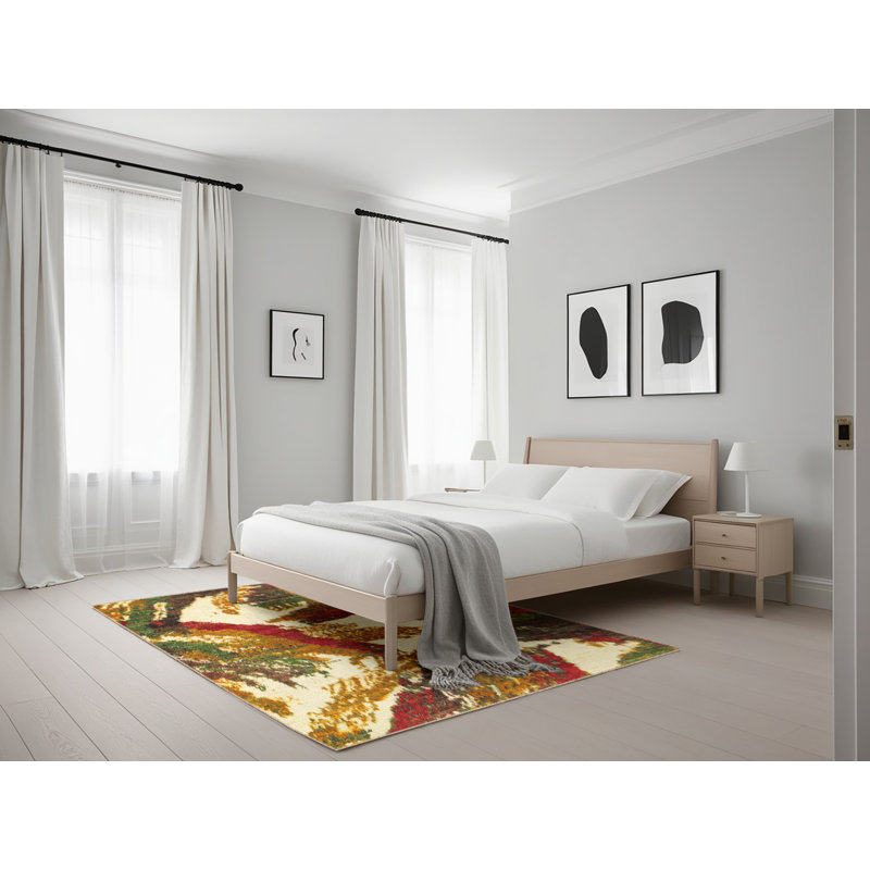 Tapis abstrait moderne 2562, Rectangle 5 pi x 7 pi