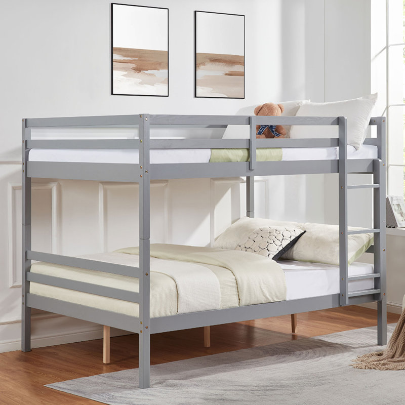 Lit superposé, Gris, Lit superposé double sur double