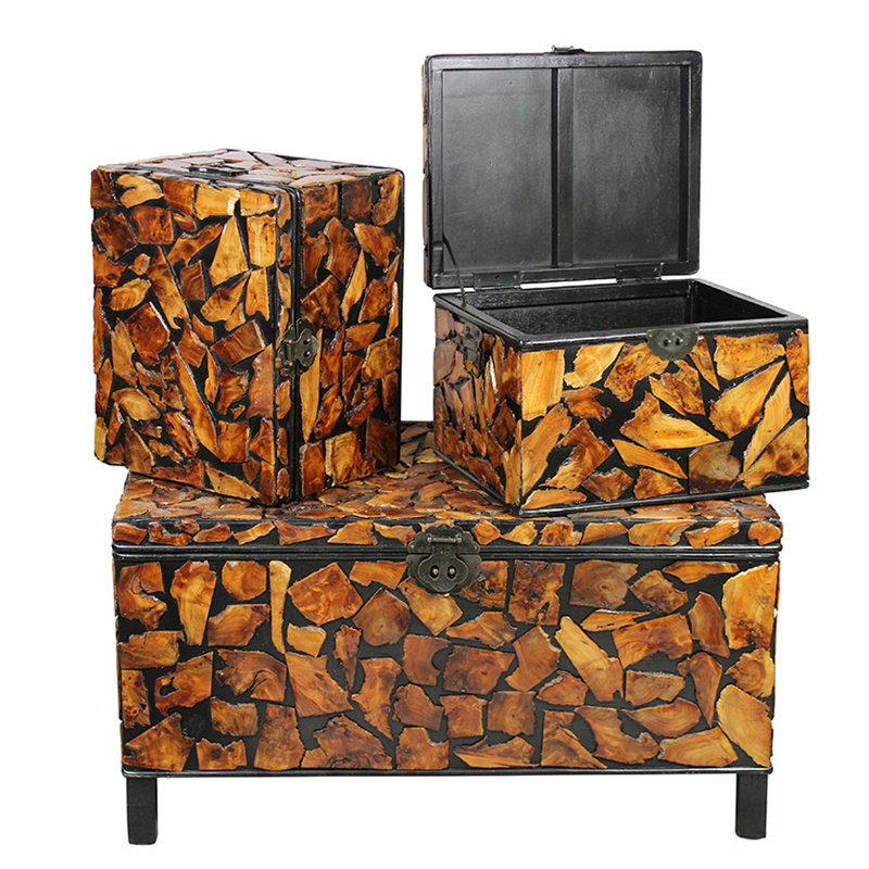 Ensemble de coffre d'appoint 3 pièces Casper