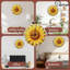 Horloge tournesol avec chiffres