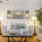 Rustic Gray Window Pane Mirror with X-Style Shutters and Set of 2 Mason Jar Sconces