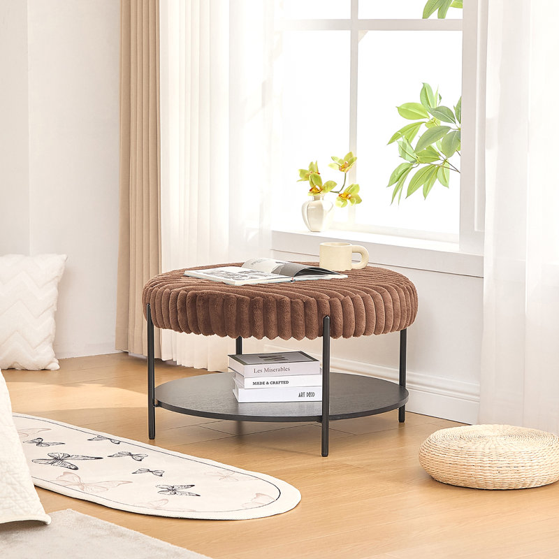 Repose-pieds 30,9 avec repose-pieds, Brun