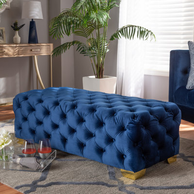 Kylin Velvet Ottoman