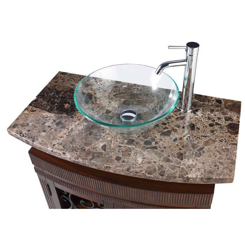 Burchfield 36'' Single Bathroom Vanity with Stone Top
