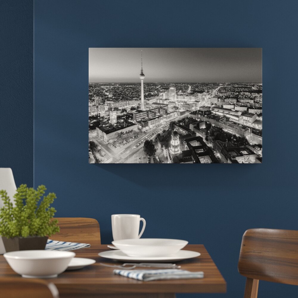 Leinwandbild „Berlin City Panorama 1“, Fotodruck