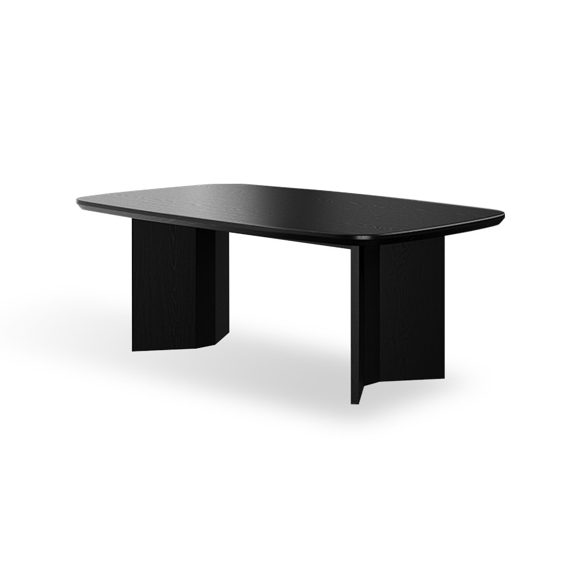 Hokku Designs 55" Black Rectangular Solid Wood Dining Table - Wayfair ...