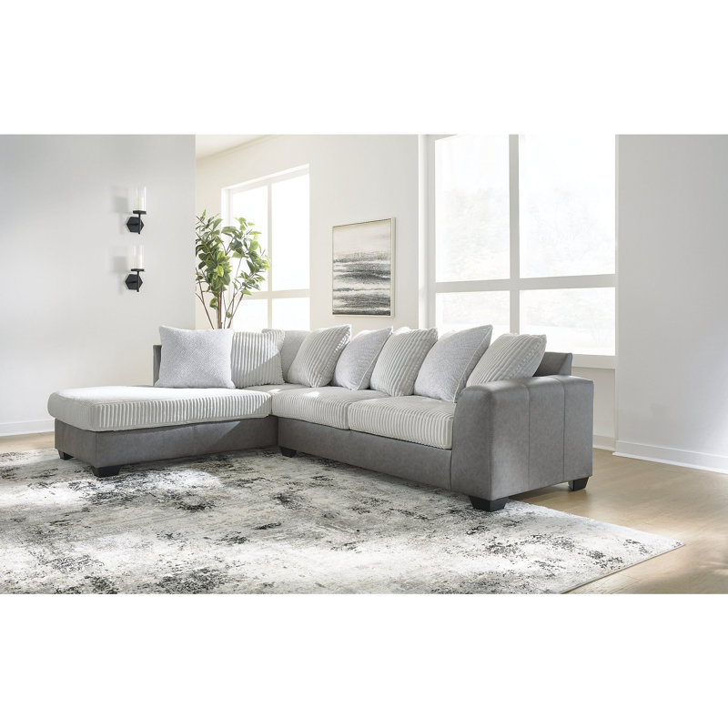 Canapé modulaire 2 pièces avec méridienne Eastleigh, Orienté à gauche (vu de face)