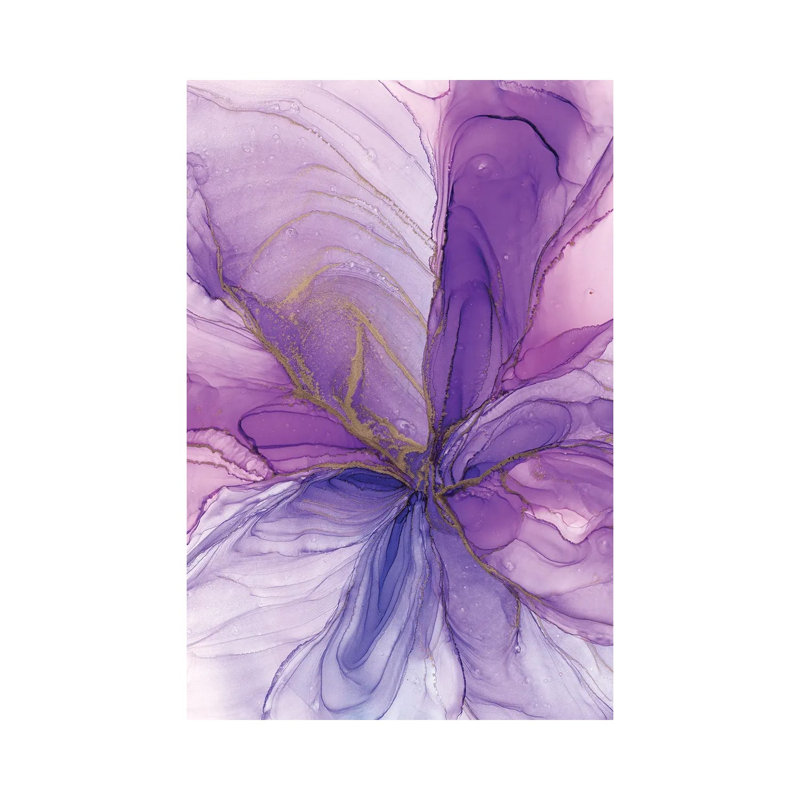 Purple Flower - Wrapped Canvas Art Prints - Wrapped Canvas Gallery-Wrapped Canvas Giclée, 20.32 cm H x 30.48 cm W