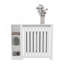 Couvercle de radiateur blanc avec rangement