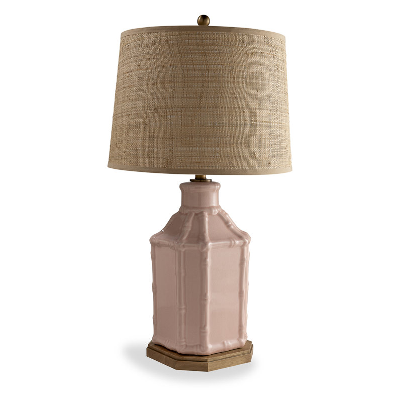 Amelia Table Lamp, Pink/Brown