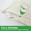 Protège-oreiller imperméable GOGREEN avec fermeture à glissière de taille standard, rayonne de refroidissement en bambou, housse de coussin, housse de protection contre les acariens et les allergènes (2 paquets, blanc)-116731242