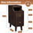 Narrow Nightstand with Drawers, Pre-Assembled Solid Wood Small Skinny Night Stand with Open Sliding Shelf-730360914-722290104